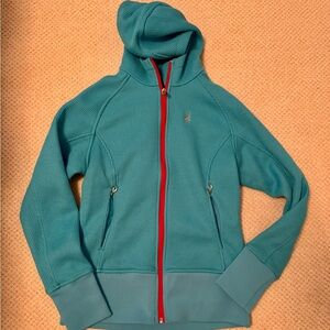 Spyder Teal Jacket with Red Zipper